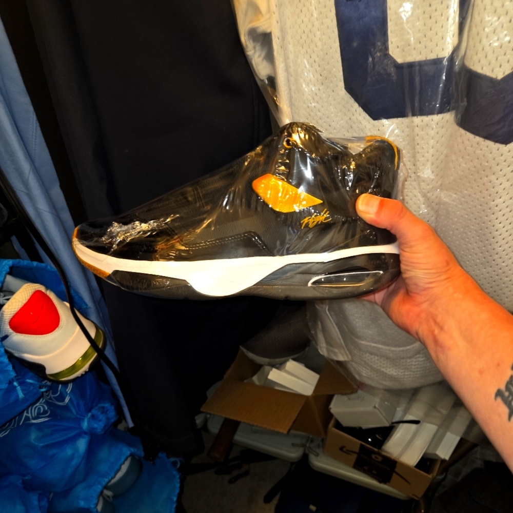 Jordan Black and Gold Sneakers Performance Style